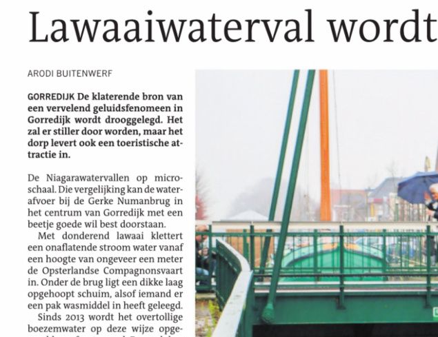 Laten we nu eens dwars afwateren
